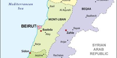 Kort Libanons politiske